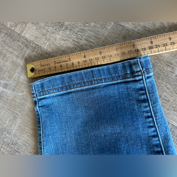 Duluth Trading Overalls Womens 6 blue denim Gardening Bibs Stretch Work Tie EUC - Picture 9 of 14